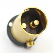 153e: Brass Bulb Holder - BA15S, BA15D & BAY15D - Double contact parallel pin BA15D from £19.68 each